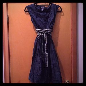 Navy blue Banana Republic dress.